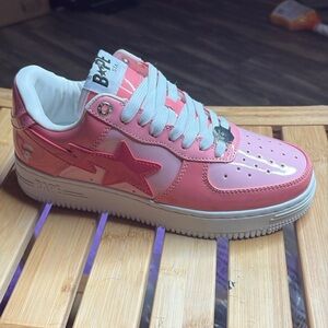 Bape Fashion Pink Sneakers
